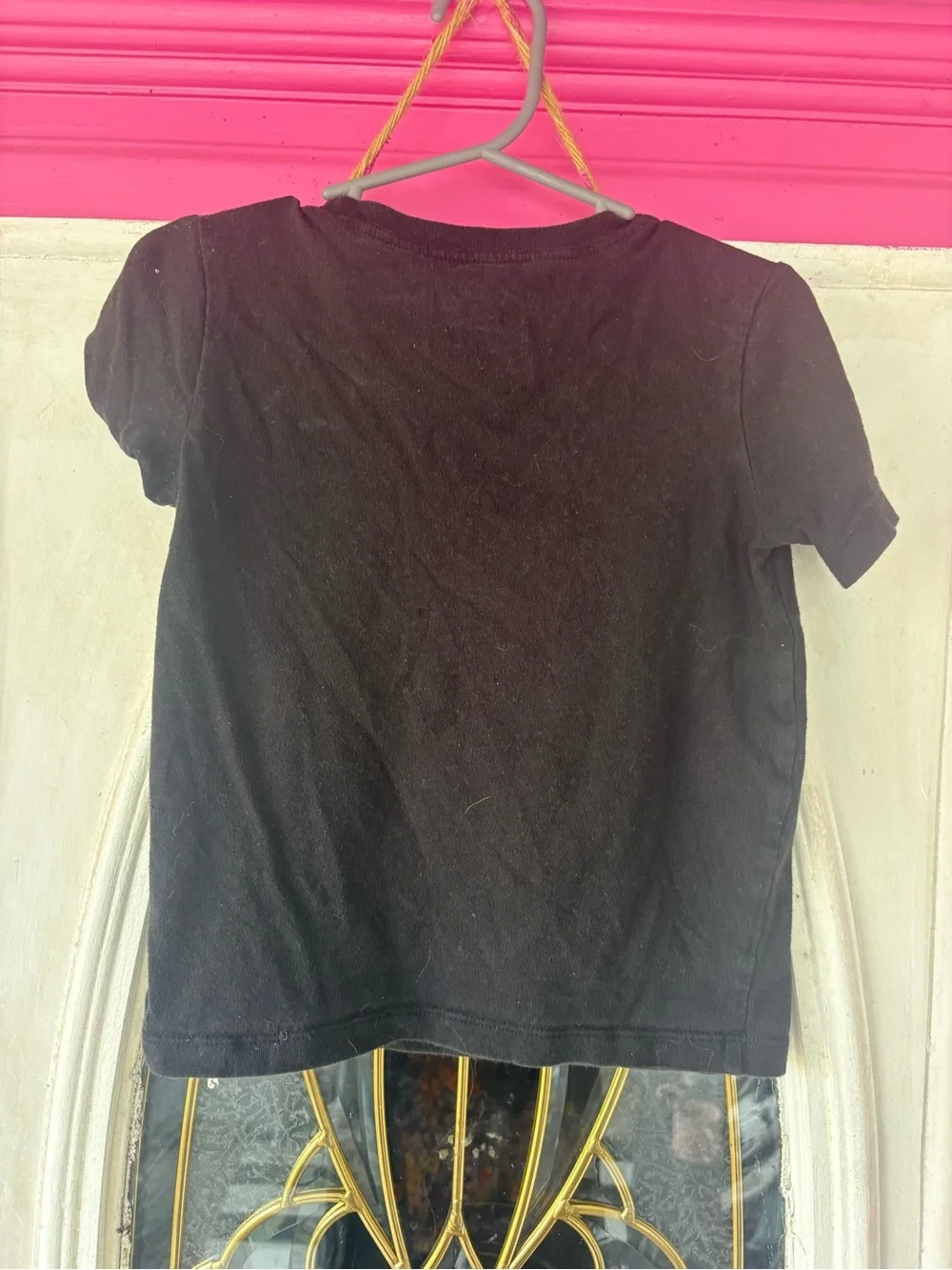 OshKosh B'gosh Black Tee with Yellow Construction Graphic